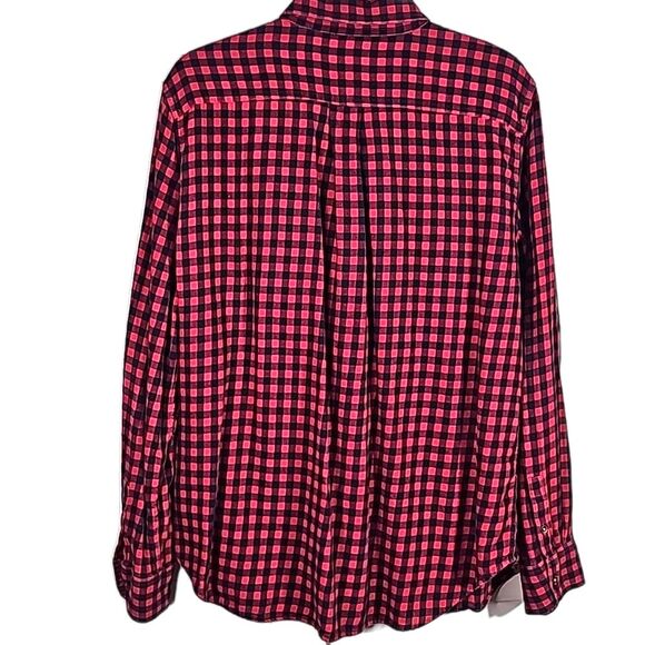 Men's Shirt by Chaps Button Front Red Black Size XXL - Picture 6 of 6